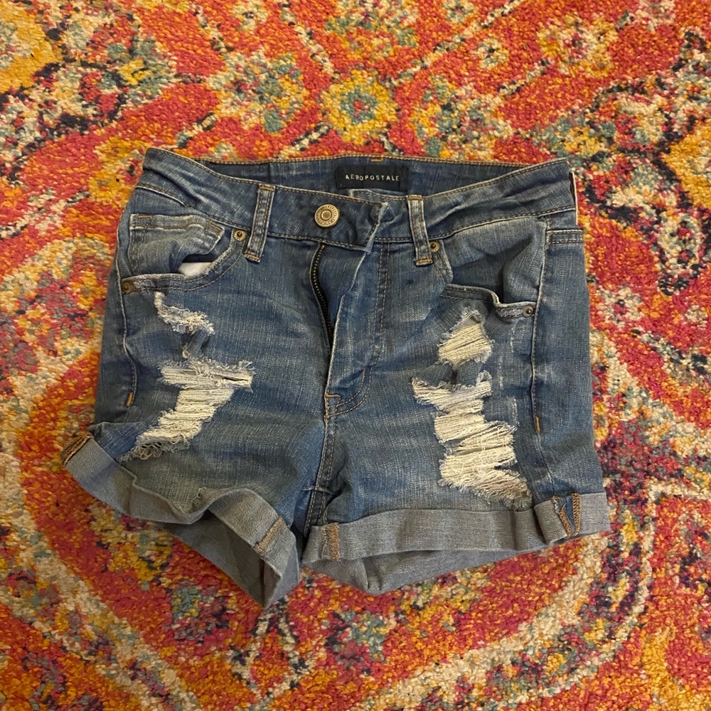 Aero High waisted midi ripped jeans